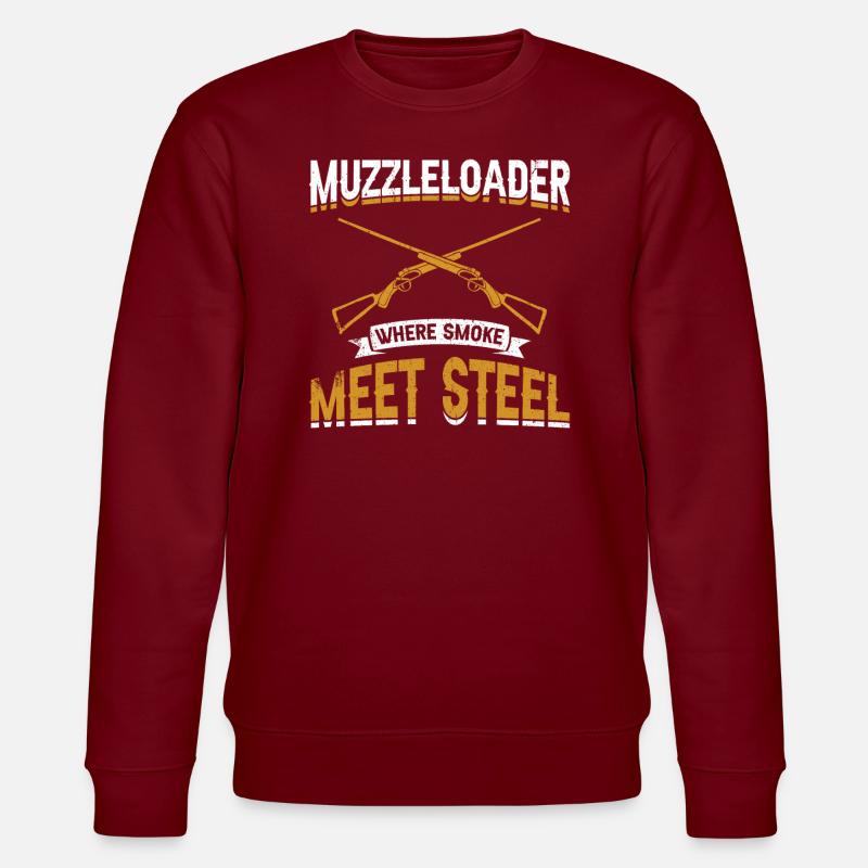 Vorderlader Muzzleloader Muzzle Loading - Stanley/Stella CHANGER Unisex Organic Sweatshirt - burgundy