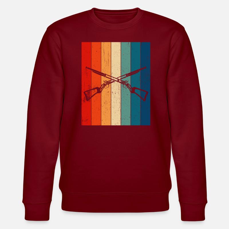 Vorderlader Muzzleloader Muzzle Loading - Stanley/Stella Unisex Bio-Sweatshirt CHANGER  - Burgunderrot