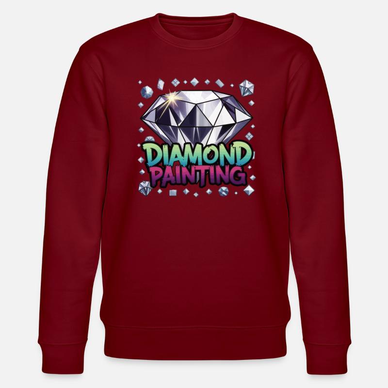 Peinture au diamant Diamond Painter - Sweat bio CHANGER Stanley/Stella Unisexe - bordeaux