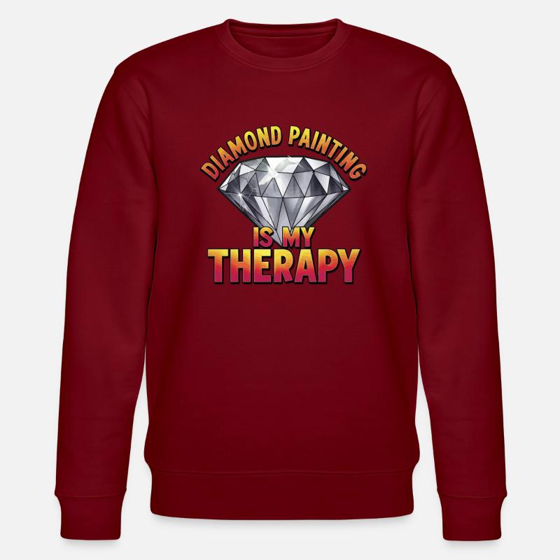 Diamond Painting Diamond Painter - Stanley/Stella Unisex Bio-Sweatshirt CHANGER  - Burgunderrot