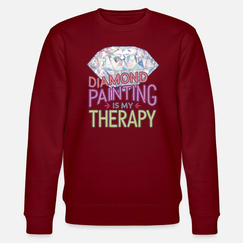 Peinture au diamant Diamond Painter - Sweat bio CHANGER Stanley/Stella Unisexe - bordeaux