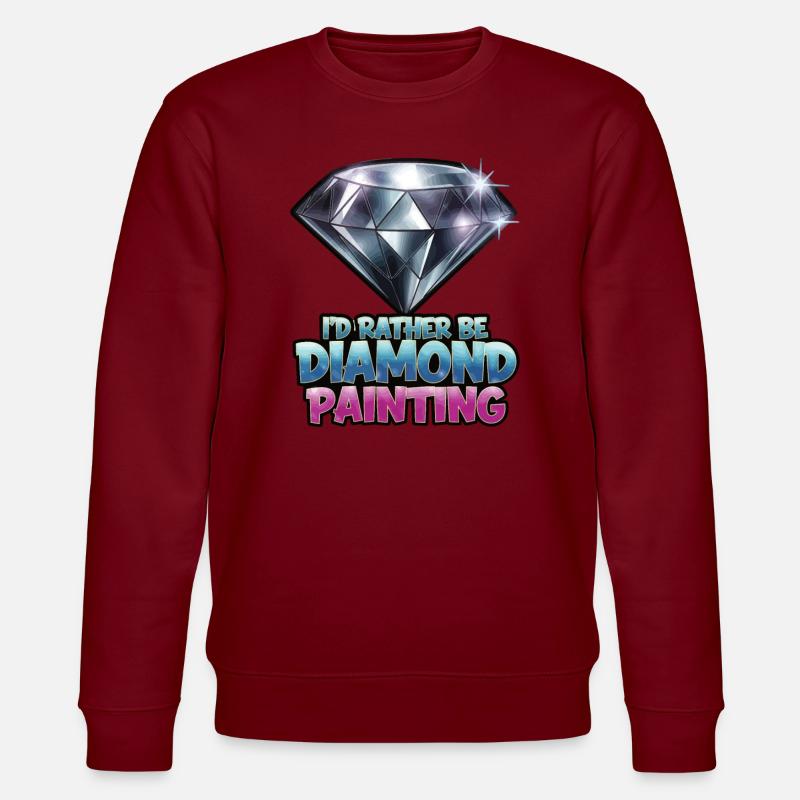 Diamond Painting Diamond Painter - Stanley/Stella CHANGER Unisex Organic Sweatshirt - burgundy