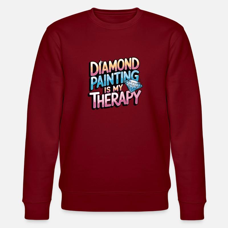 Diamond Painting Diamond Painter - Stanley/Stella Unisex Bio-Sweatshirt CHANGER  - Burgunderrot