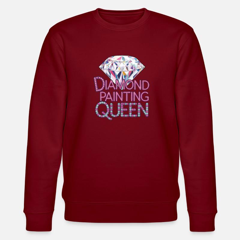 Peinture au diamant Diamond Painter - Sweat bio CHANGER Stanley/Stella Unisexe - bordeaux