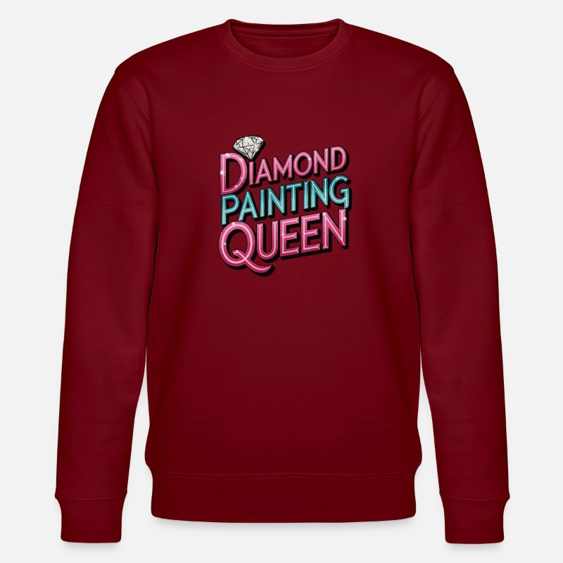Diamond Painting Diamond Painter - Stanley/Stella Unisex Bio-Sweatshirt CHANGER  - Burgunderrot