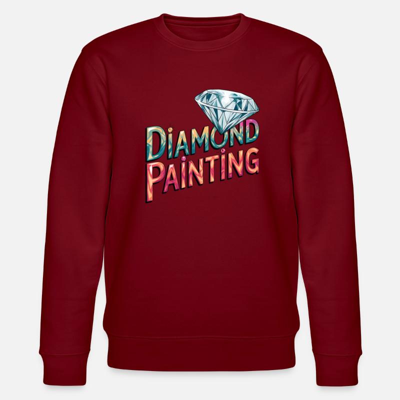 Diamond Painting Diamond Painter - Stanley/Stella CHANGER Unisex Organic Sweatshirt - burgundy