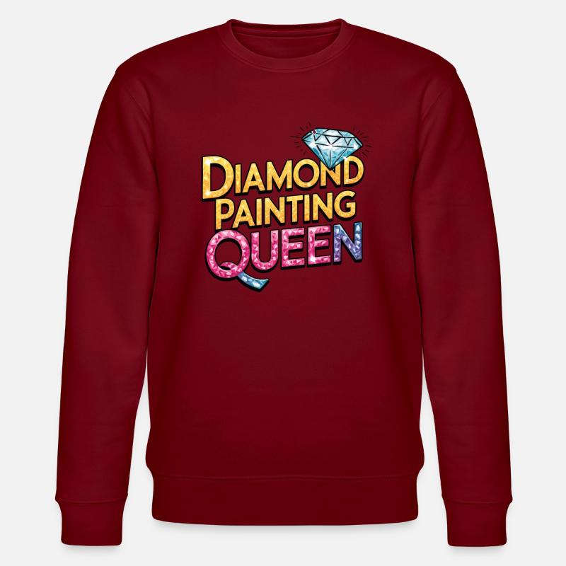 Diamond Painting Diamond Painter - Stanley/Stella CHANGER Unisex Organic Sweatshirt - burgundy