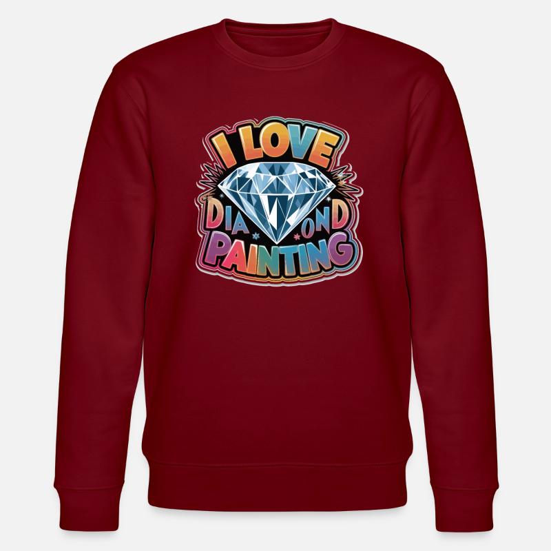 Peinture au diamant Diamond Painter - Sweat bio CHANGER Stanley/Stella Unisexe - bordeaux