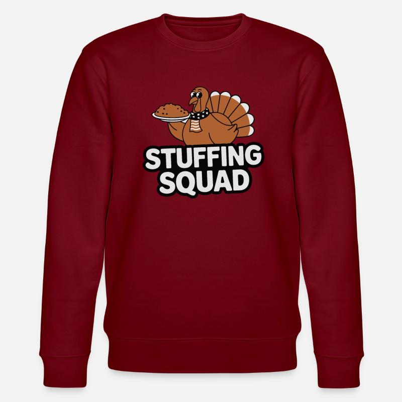 Dinde drôle de Thanksgiving - Sweat bio CHANGER Stanley/Stella Unisexe - bordeaux