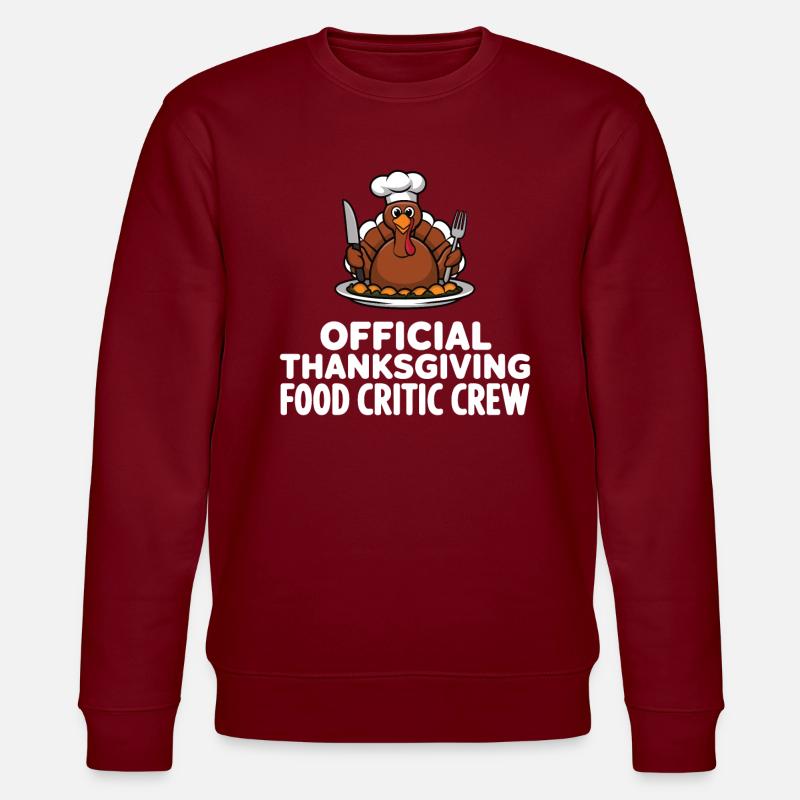 Dinde drôle de Thanksgiving - Sweat bio CHANGER Stanley/Stella Unisexe - bordeaux