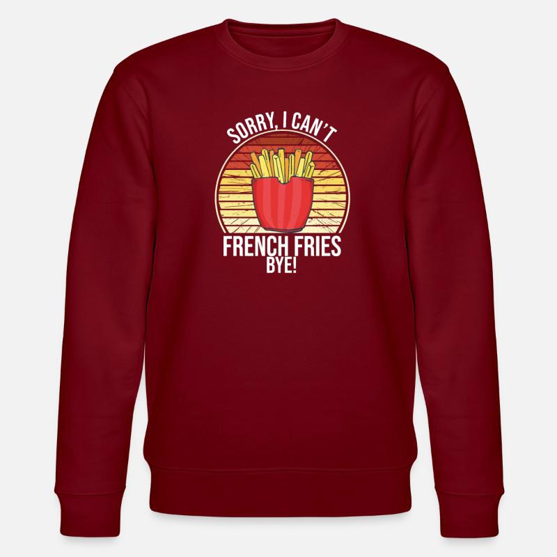 Frites drôles Frites drôles - Sweat bio CHANGER Stanley/Stella Unisexe - bordeaux