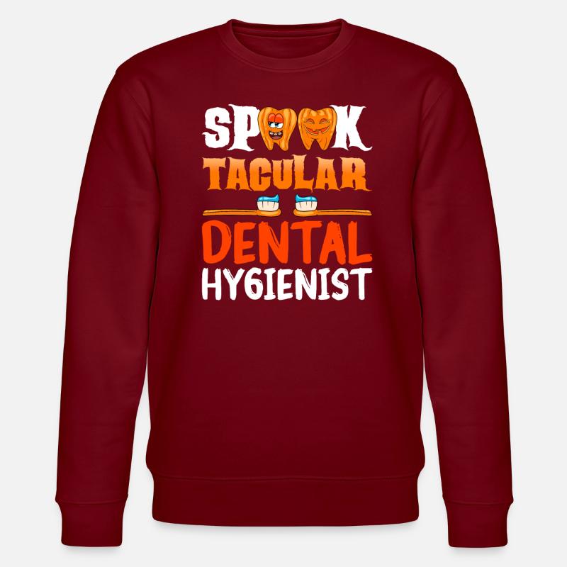 Dentiste Halloween assistant dentaire - Sweat bio CHANGER Stanley/Stella Unisexe - bordeaux
