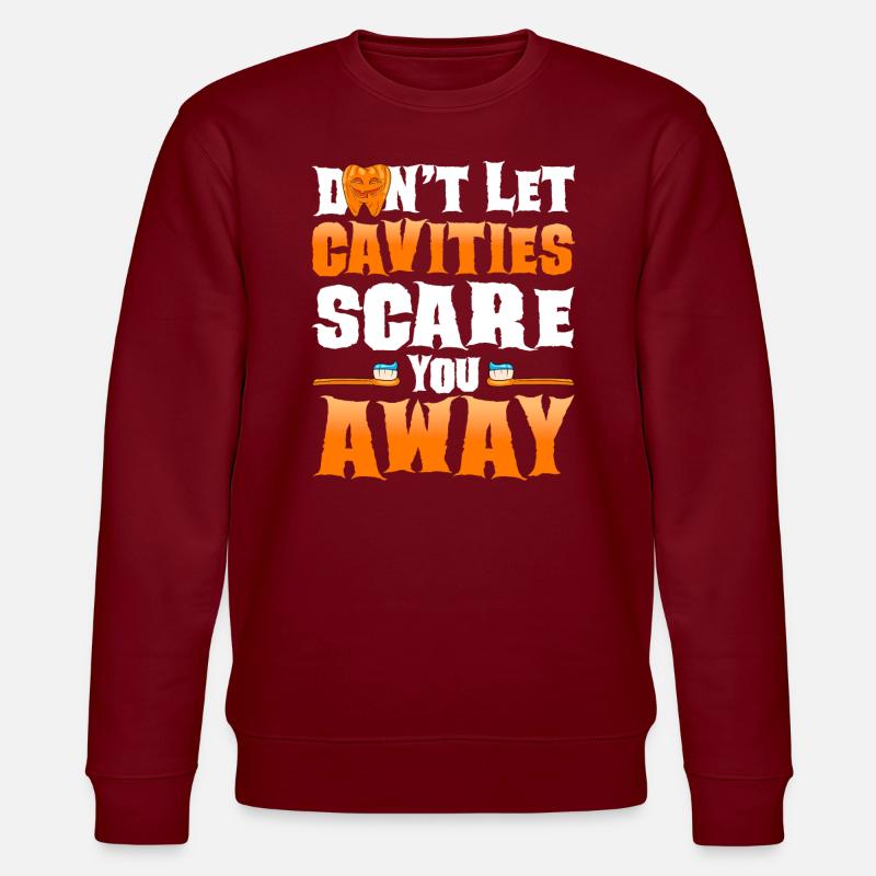 Dentiste Halloween assistant dentaire - Sweat bio CHANGER Stanley/Stella Unisexe - bordeaux