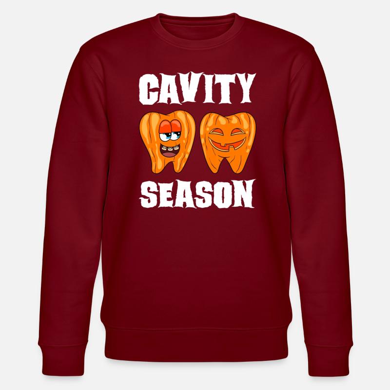 Dentiste Halloween assistant dentaire - Sweat bio CHANGER Stanley/Stella Unisexe - bordeaux