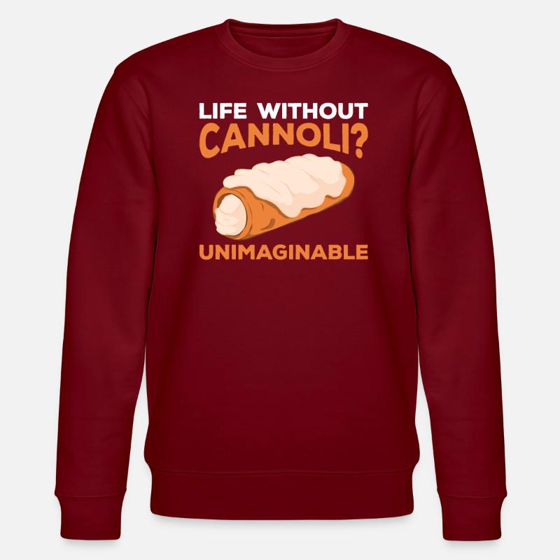 Cannoli Cannolo - Stanley/Stella Unisex Bio-Sweatshirt CHANGER  - Burgunderrot