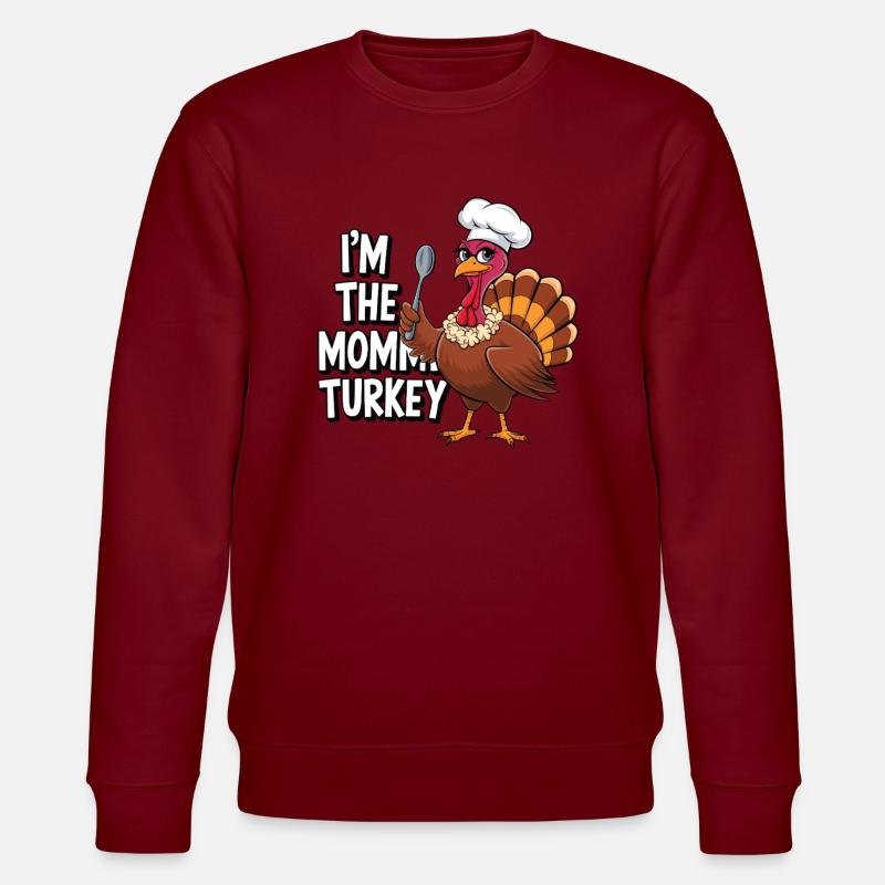 Maman Turquie Thanksgiving - Sweat bio CHANGER Stanley/Stella Unisexe - bordeaux