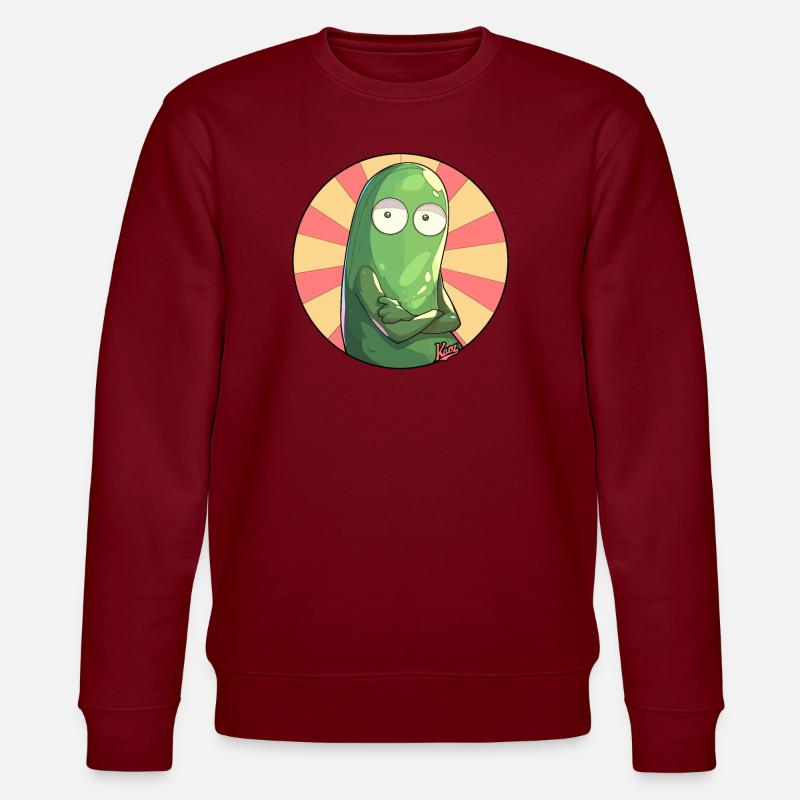 Beleidigte Gurke - Stanley/Stella Unisex Bio-Sweatshirt CHANGER  - Burgunderrot