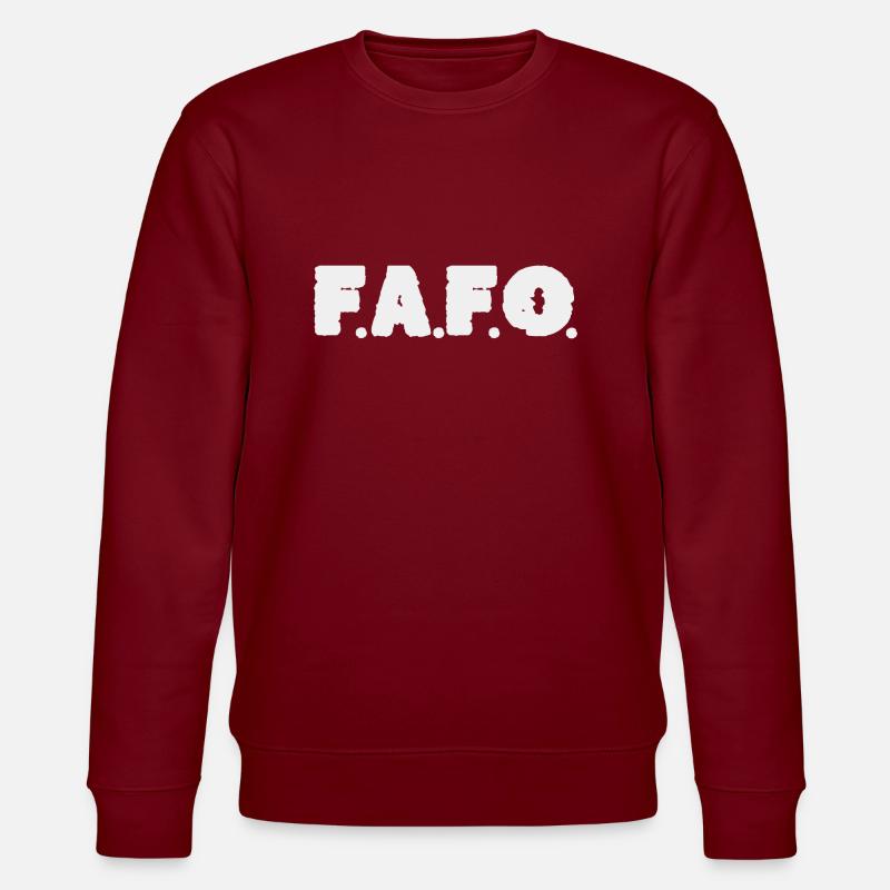 Fafo - Stanley/Stella Unisex Bio-Sweatshirt CHANGER  - Burgunderrot