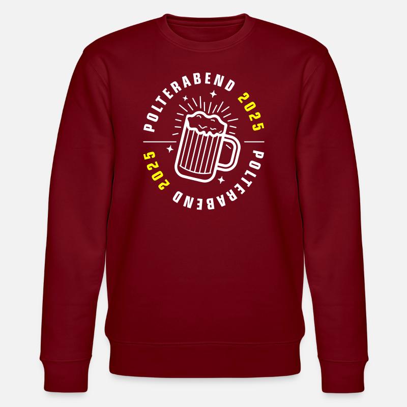 Polterabend 2025 - Stanley/Stella Unisex Bio-Sweatshirt CHANGER  - Burgunderrot