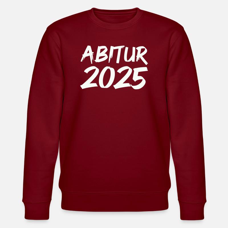 Abitur 2025 - Stanley/Stella Unisex Bio-Sweatshirt CHANGER  - Burgunderrot
