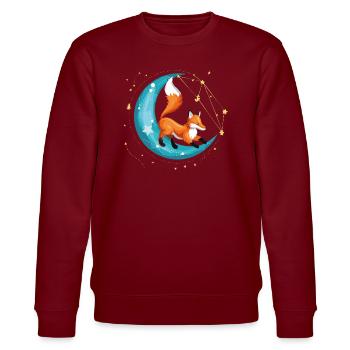 Luna fox - Stanley/Stella CHANGER Unisex Organic Sweatshirt - burgundy - Front - Nik (191cm) & Marisol (170cm)
