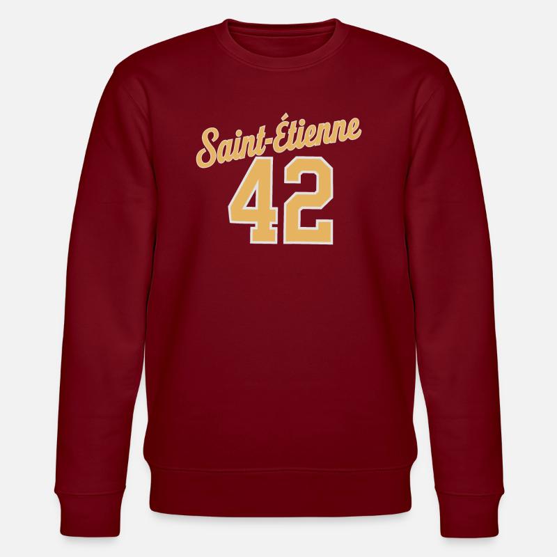 Saint-etienne 42 - Sweat bio CHANGER Stanley/Stella Unisexe - bordeaux