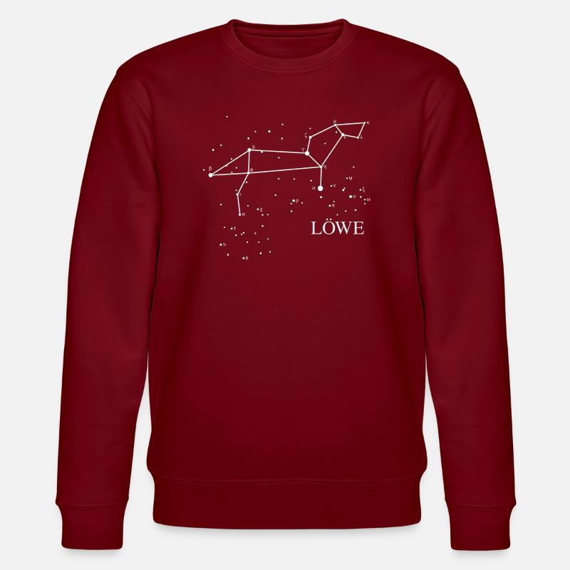 Sternbild Löwe - Stanley/Stella Unisex Bio-Sweatshirt CHANGER  - Burgunderrot