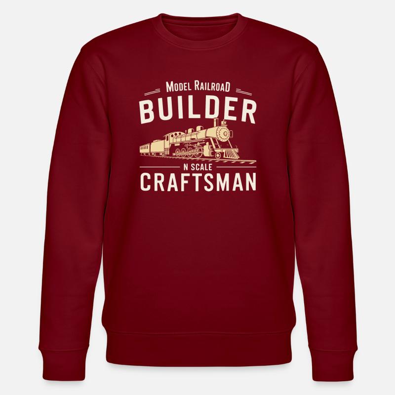 Precision in model making - Stanley/Stella CHANGER Unisex Organic Sweatshirt - burgundy
