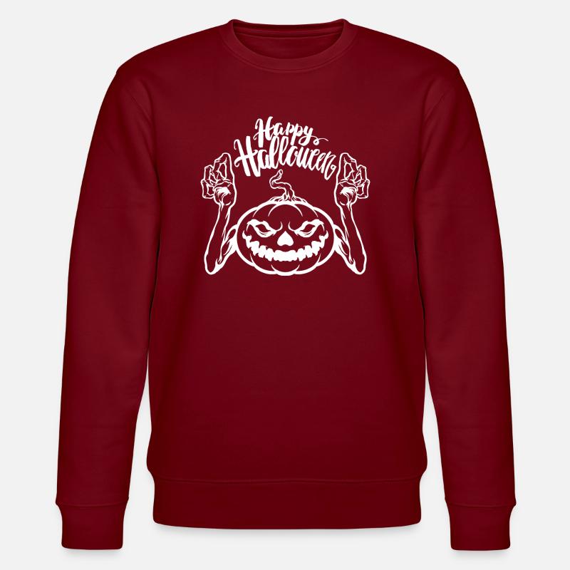 Halloween4a - Stanley/Stella Unisex Bio-Sweatshirt CHANGER  - Burgunderrot