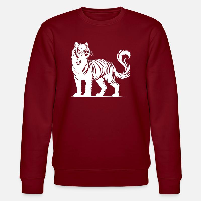 tigre - Sweat bio CHANGER Stanley/Stella Unisexe - bordeaux