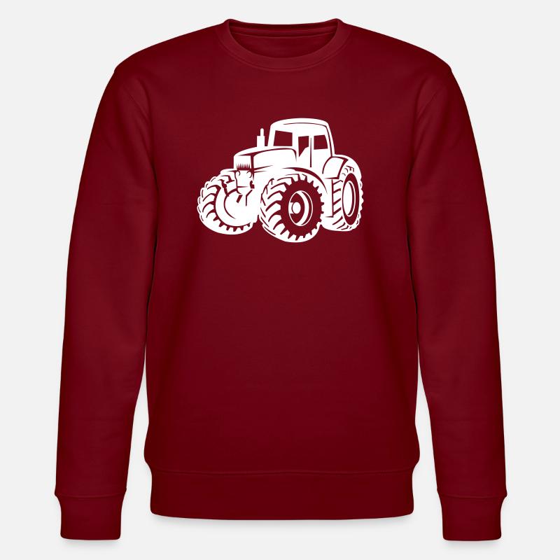 Traktor - Stanley/Stella Unisex Bio-Sweatshirt CHANGER  - Burgunderrot