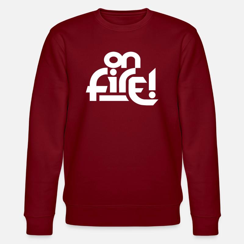 onfire blanc - Sweat bio CHANGER Stanley/Stella Unisexe - bordeaux