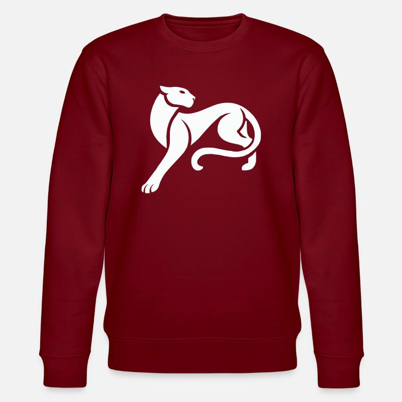 panther - Stanley/Stella Unisex Bio-Sweatshirt CHANGER  - Burgunderrot
