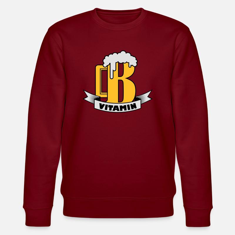 B vitamin - Stanley/Stella Unisex Bio-Sweatshirt CHANGER  - Burgunderrot