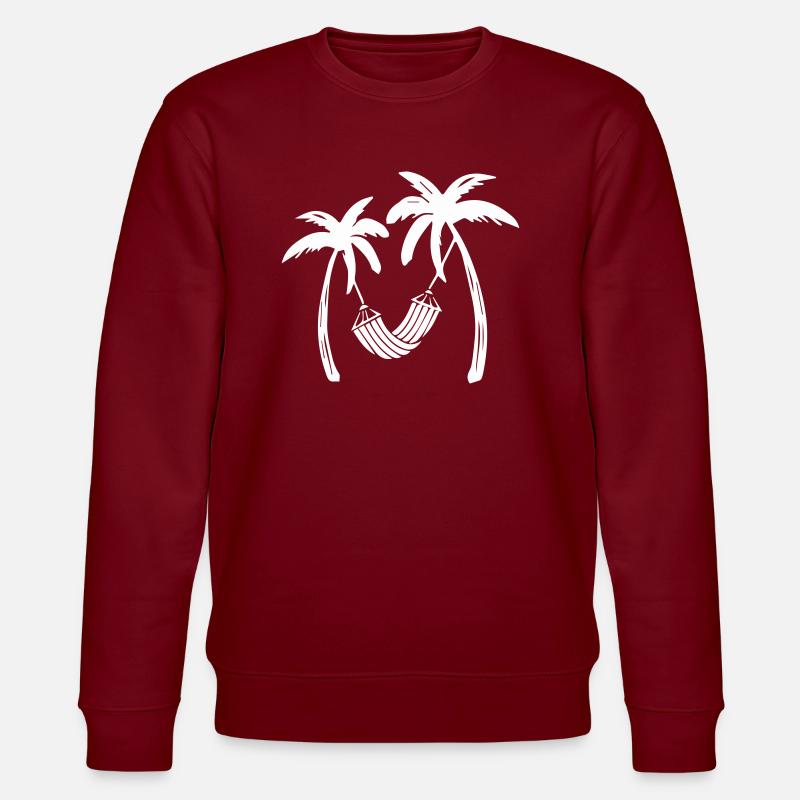 Palmiers Relax - Sweat bio CHANGER Stanley/Stella Unisexe - bordeaux