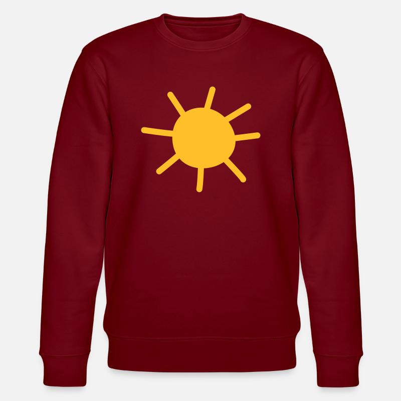 Sonne - Stanley/Stella Unisex Bio-Sweatshirt CHANGER  - Burgunderrot
