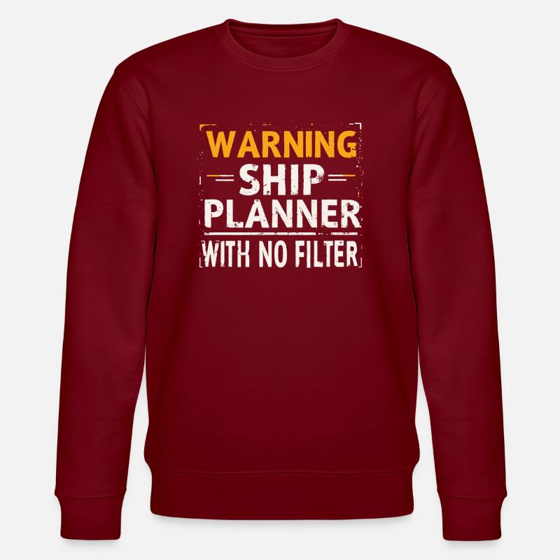 SCHIFFSPLANER - Stanley/Stella Unisex Bio-Sweatshirt CHANGER - Burgunderrot