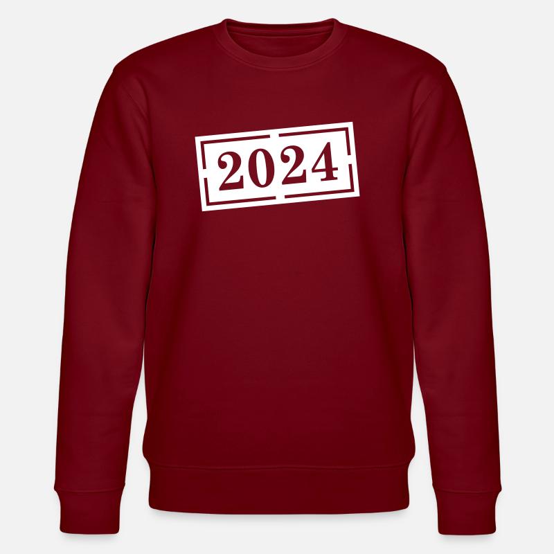 2024 Jahr - Stanley/Stella Unisex Bio-Sweatshirt CHANGER  - Burgunderrot