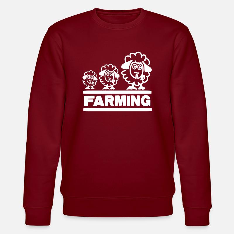 Farmer Evolution Mouton - Sweat bio CHANGER Stanley/Stella Unisexe - bordeaux