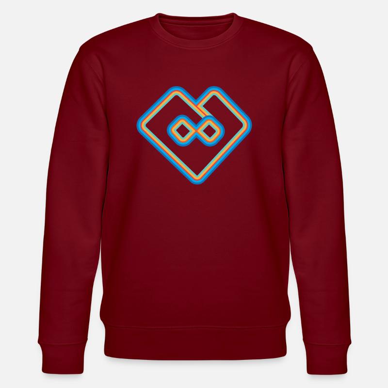 Infinite Love - Stanley/Stella Unisex Bio-Sweatshirt CHANGER  - Burgunderrot