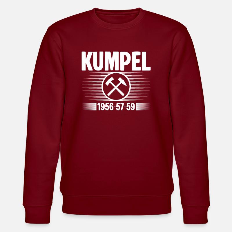 Erzgebirge Kumpel - Stanley/Stella Unisex Bio-Sweatshirt CHANGER  - Burgunderrot