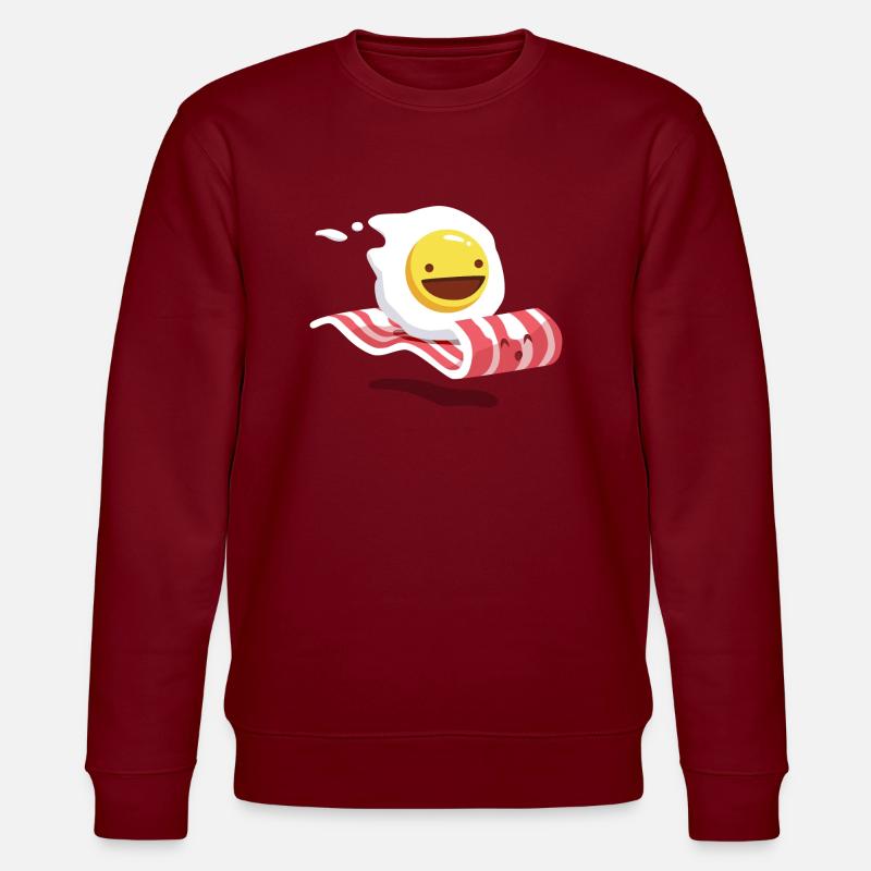 Egg Bacon Buddies - Stanley/Stella Unisex Bio-Sweatshirt CHANGER  - Burgunderrot