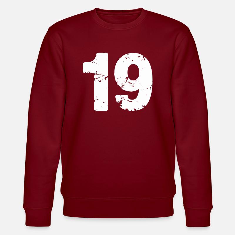 19 - Stanley/Stella Unisex Bio-Sweatshirt CHANGER  - Burgunderrot