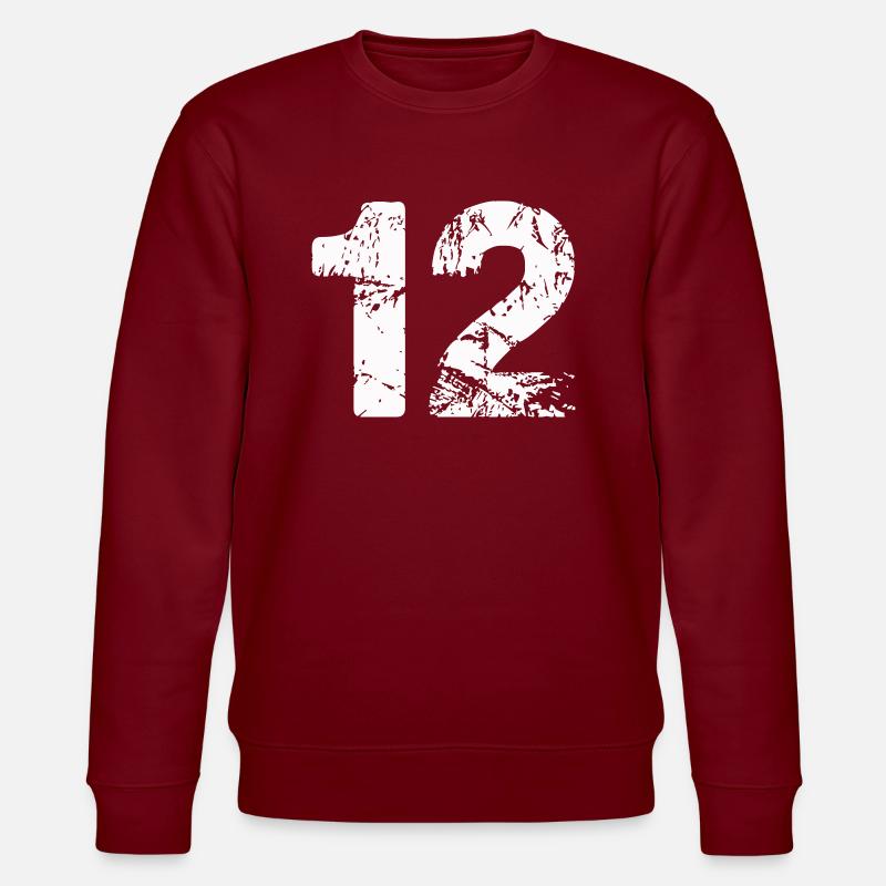 12 - Stanley/Stella Unisex Bio-Sweatshirt CHANGER  - Burgunderrot