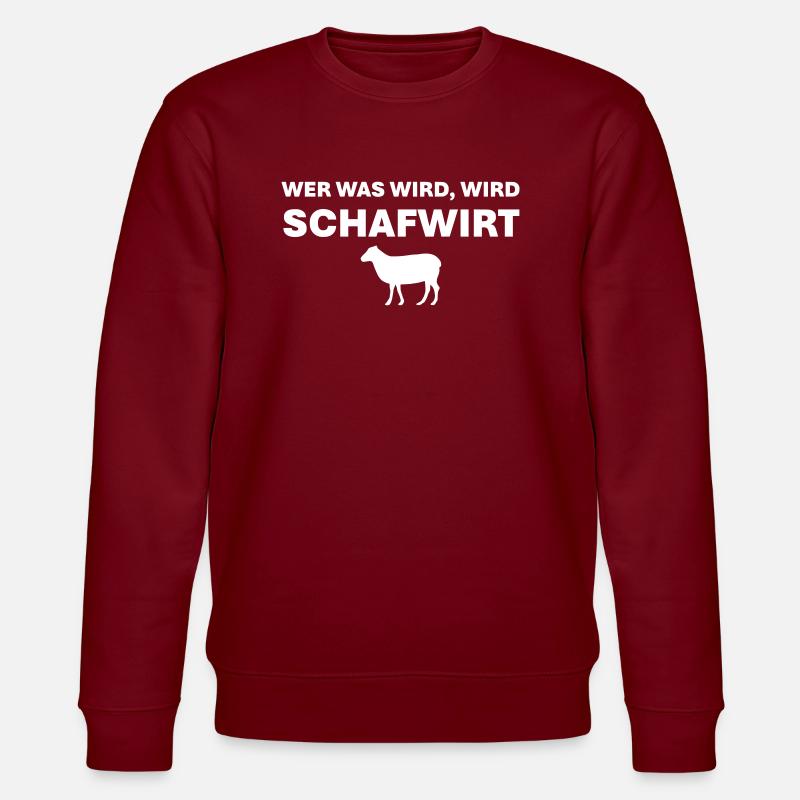 Schafwirt - Stanley/Stella Unisex Bio-Sweatshirt CHANGER  - Burgunderrot