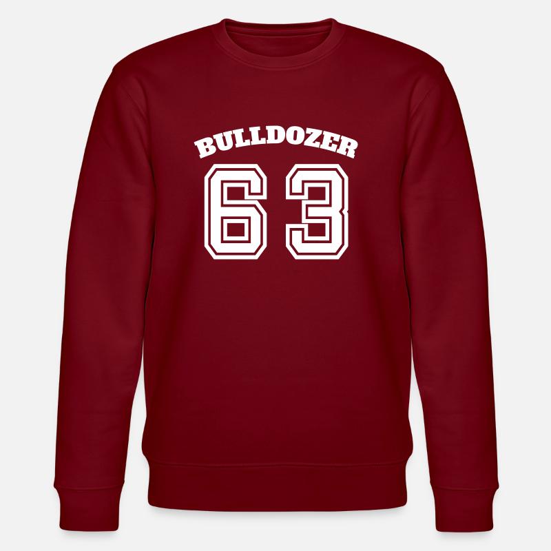 Bulldozer 63 - Stanley/Stella Unisex Bio-Sweatshirt CHANGER - Burgunderrot