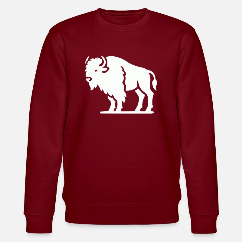 Bison Animal - Sweat bio CHANGER Stanley/Stella Unisexe - bordeaux