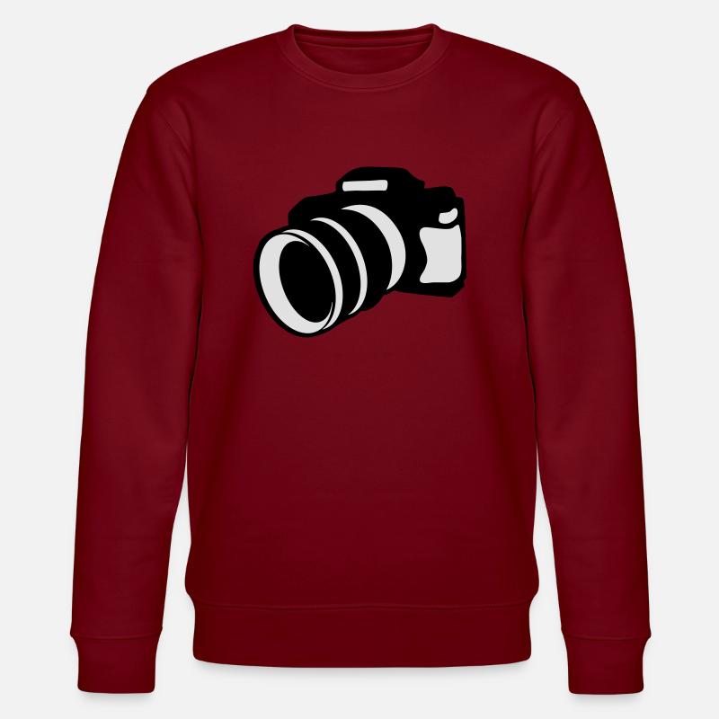Kamera - Stanley/Stella Unisex Bio-Sweatshirt CHANGER  - Burgunderrot
