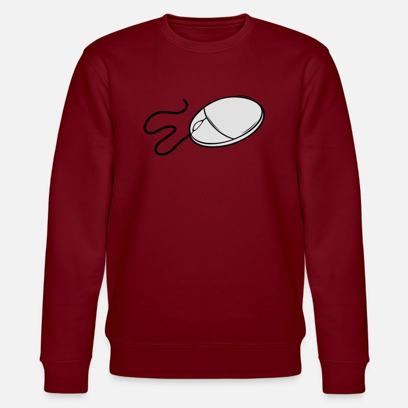 Computer mouse - Stanley/Stella Unisex Bio-Sweatshirt CHANGER  - Burgunderrot