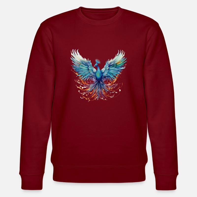 Fantasy-Vogel - Stanley/Stella Unisex Bio-Sweatshirt CHANGER  - Burgunderrot